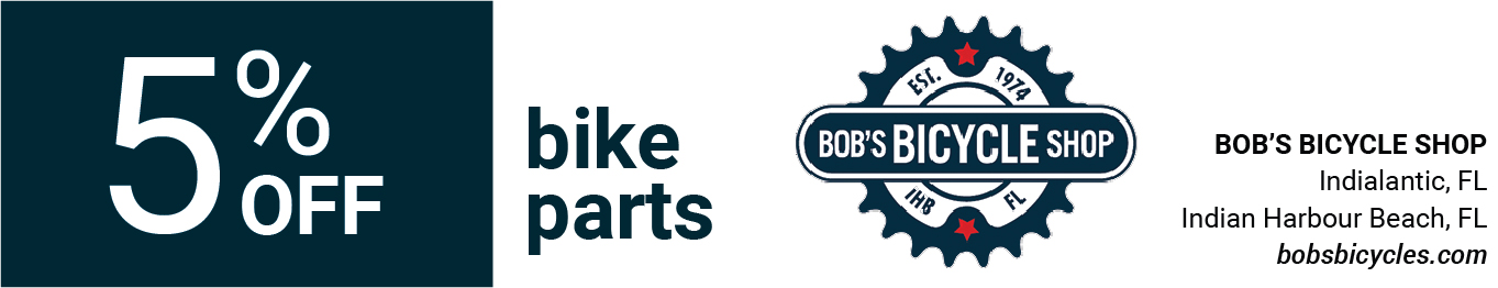 Bob's Bicycle Shop - 5% off bike parts