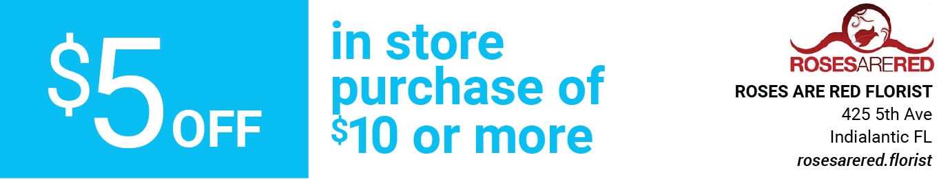 Roses are Red Florist - $5 Off In-Store Purchase of $10 or More